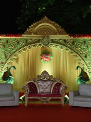 Wedding background Reception stage