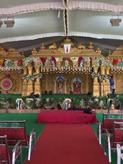 Lord Venkateswara Wedding Stage